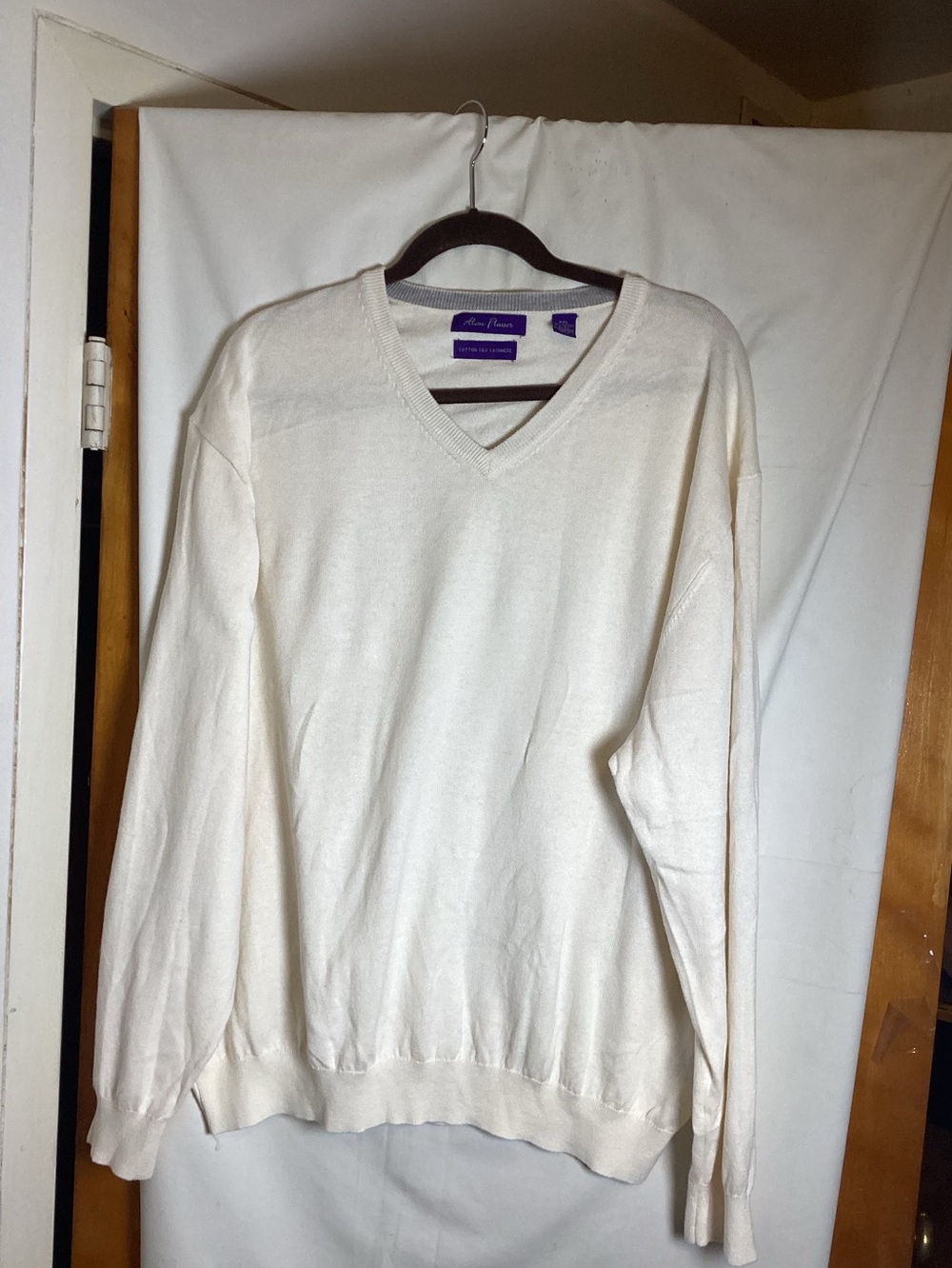 Alan Flusser Sweater Cotton,silk &cashmere blend Sz XXL